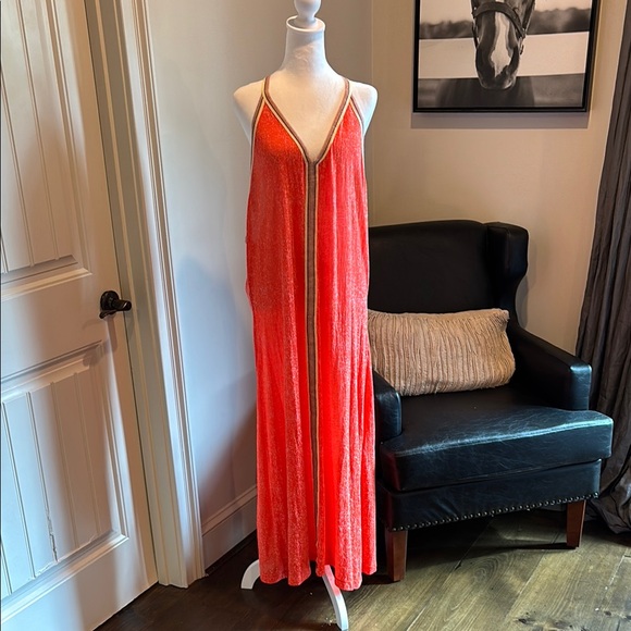 Pitusa Dresses & Skirts - Elegant Orange Maxi coverup Dress
